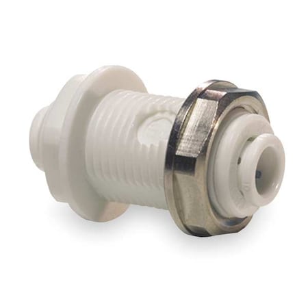 John Guest PP1216W-PK10 - Push-Fit Adapter Fitting, 1/2 in Tube Size, Polypropylene, White, 10 PK