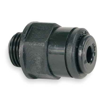 John Guest PM010811E-PK10 - Push-Fit Adapter Fitting, 5/16 in Tube Size, Acetal, Black, 10 PK