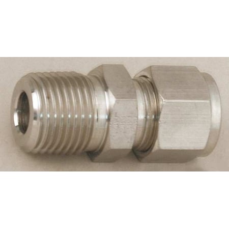 Parker 6MSC8N-S - Strt, Steel, Comp. 3/8 in, MNPT 1/4 in