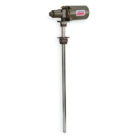 Lincoln Industrial 4491 - Drum Pump, Air, 275 gal Container Size, 500 psi, 6 gpm, 3/8-1/2"