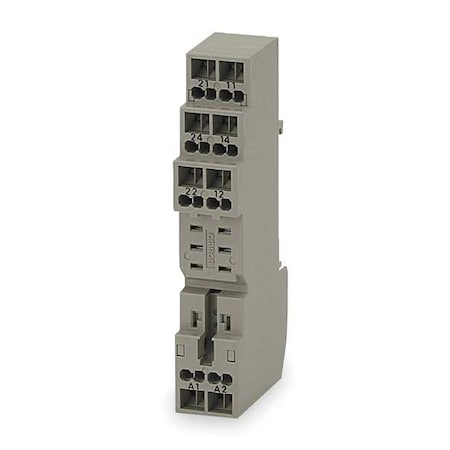 Omron P2RF-08-S - Relay Socket,Finger Safe,Square,8 Pin,5 A