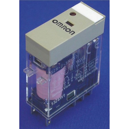 Omron G2R-2-SN-AC120(S) - Plug-In, General Purpose Relay, Square, 5 A, 8 Pins, Quick Connect