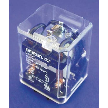 Omron MJN2C-N-DC12 - Plug-In, General Purpose Relay, Square, 10 A, 8 Pins, Quick Connect