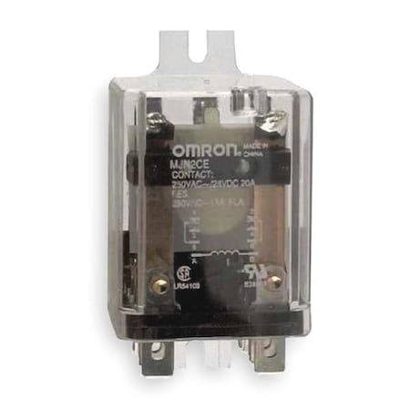 Omron MJN2CE-AC24 - Side Flange, Enclosed Power Relay, Octal, 10 A, 8 Pins, Quick Connect