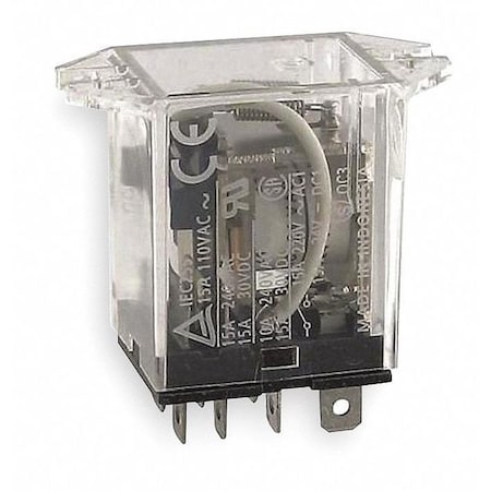 Omron LY1F-AC110/120 - Flange Relay,120 VAC,8 Pins,15 A @ 120 V AC