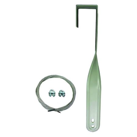 Dayton 1ZCP7 - Mounting Bracket For Fan, 15 in H x 2 in L x 1-7/8 in W, Non-Oscillating, Powder Coated Steel, Gray