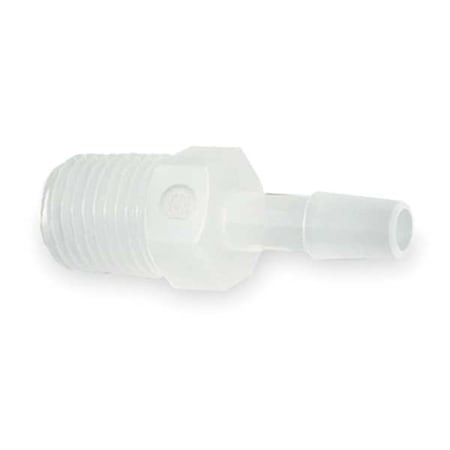 Eldon James A8-8NK - Strt, PVDF, Barbed 1/2", MNPT 1/2",PK5
