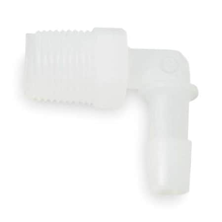 Eldon James L4-6NK - Elbow,PVDF,Barbed3/8",MNPT1/4",PK5