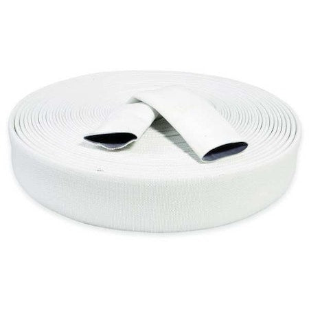 1ZMU6 - 4" ID x 100 ft Rubber Water Discharge Hose 125 PSI WT