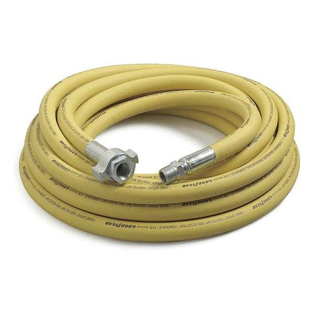 Continental MSH100-50MF-G - 1" x 50 ft Nitrile Coupled Multipurpose Air Hose 1000 psi YL