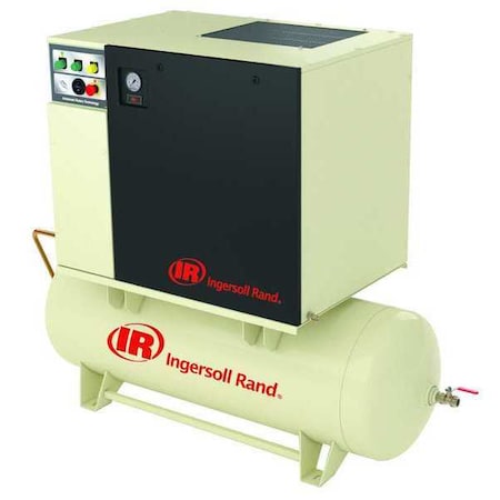 Ingersoll-Rand UP6-7.5-125/80-230-1 - Rotary Screw Air Compressor,7 1/2hp,Horz