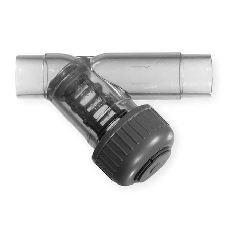 Gf Piping Systems 192306550 - Y Strainer, 2" Pipe, Spigot, PVC, 150 psi at 68 Degrees F