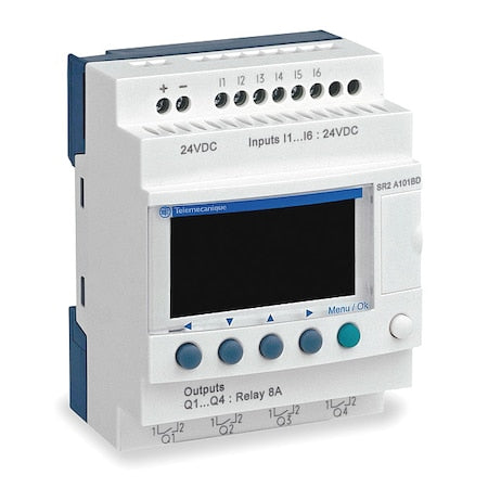 Schneider Electric SR2A101FU - Compact Smart Relay, 6 Inputs, 4 Outputs