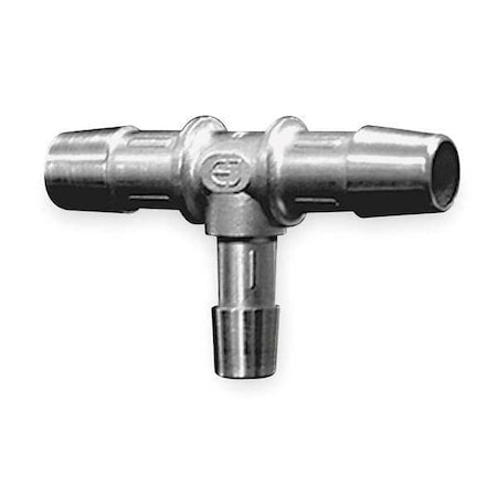 Eldon James RT10-6SS - 5/8" x 3/8" Barbed 316 L SS Reducing Tee Sch 10