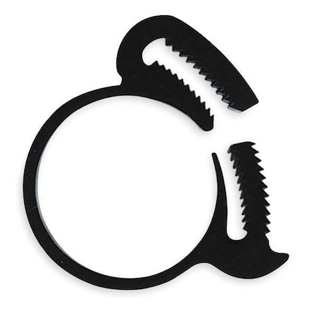 Eldon James HC-AA-10PK - Snap-Mini Clamp,Black,0.311"Max ID,PK10