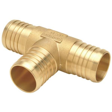 Zurn QQT544GX - Tee, Brass, Barbed1in, 3/4in, 3/4in