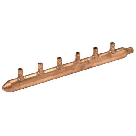 Zurn QCM43-6GX - PEX Manifold, Copper, PEX, 15-1/2 In. L