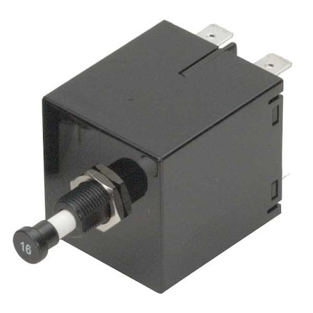 Carling Technologies MU2-B-34-610-1-A21-B-E - Circuit Breaker, M Series, 10 A, 2 Pole, 250 V AC, 1.5k A at 120 V AC, C Curve