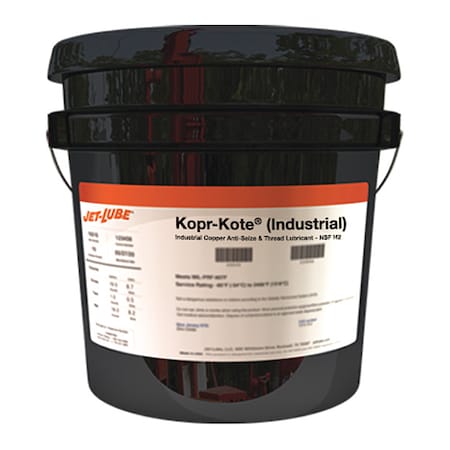 Jet-Lube 10091 - Anti-Seize, General Purpose, Pail, 1 gal, Copper Base, 1800 Degrees F Max Op Temp, Paste