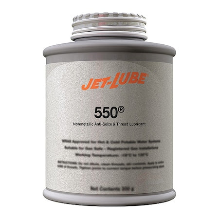 Jet-Lube 15502 - Anti-Seize, General Purpose, Brush-Top Can, 0.5 lb, Non-Metallic Base, 2400 Degrees F Max Op Temp, Paste