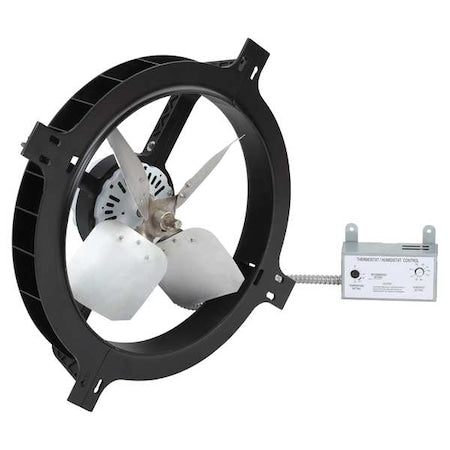 Dayton 10W201 - 1380 CFM Gable Mount Attic Fan, 120 V