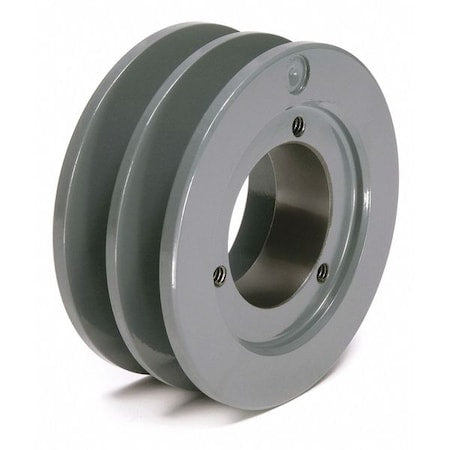 Tb Woods 382B - 1/2 in to 1-5/8 in Quick Detachable Bushed Bore 2 Groove V-Belt Pulley 4.15 in OD