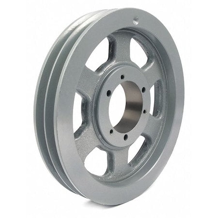 Tb Woods 5V1602 - 1/2 in to 2-15/16 in Quick Detachable Bushed Bore 2 Groove V-Belt Pulley 16 in OD