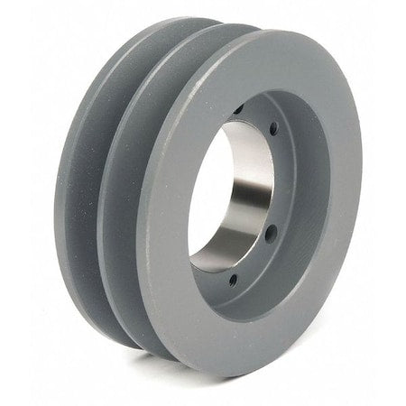 Tb Woods 3V3.352 - 1/2 in to 1-5/8 in Quick Detachable Bushed Bore 2 Groove V-Belt Pulley 3.35 in OD