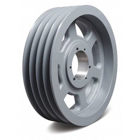 Tb Woods 1104B - 1/2 in to 2-1/2 in Quick Detachable Bushed Bore 4 Groove V-Belt Pulley 11.35 in OD