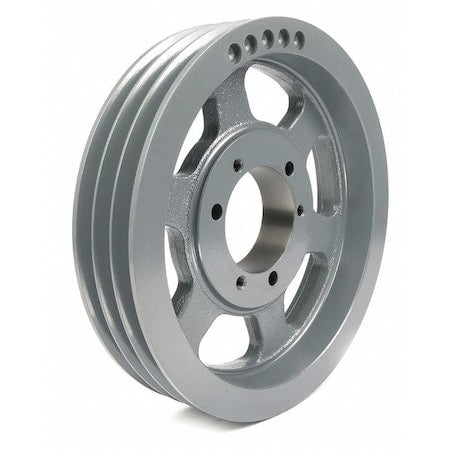 Tb Woods 5V1253 - 7/8 in to 3-1/2 in Quick Detachable Bushed Bore 3 Groove V-Belt Pulley 12.5 in OD