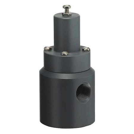 Plast-O-Matic RVD050V-PV - Pressure Relief Valve,1/2 In,5 to 100 psi