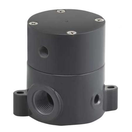 Plast-O-Matic BSDAM100T-NC-PP - Shut-Off Valve,Pneumatic,1 In.,FNPT