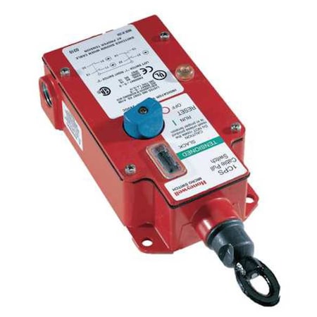 Honeywell 1CPSA1B - Cable-Pull Safety Switch - 1 NO/1 NC, 250 ft Span, LED Indicator, CPS Series
