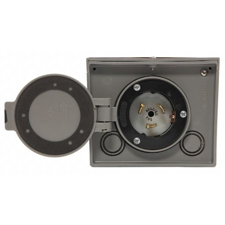 Generac 6338 - 50 Amp Power Inlet Box, 125/250 V, raintight resin, NEMA CS6365