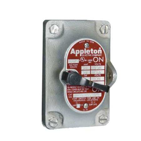 Appleton Electric EDKF32-Q - Front Cover,2-Pole,1 Gang,30 A