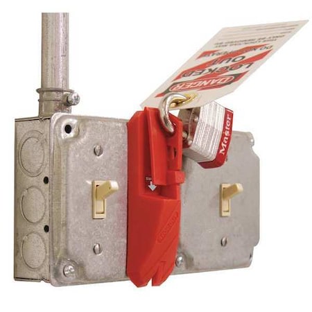 Accuform KDD139 - Wall Switch Lockout,Red,5/16" dia.