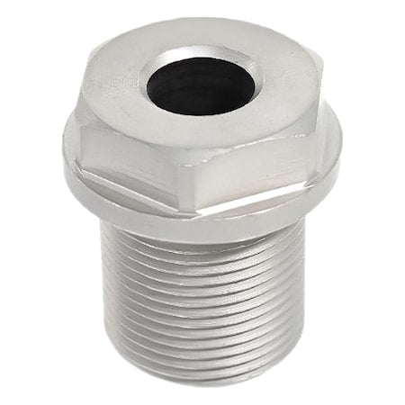 J.W. Winco 1132-20-50-M36X2-A - Holding Bushing, GN 1132 Series, Stainless Steel, M36-2.00 Thread, 70 mm Overall Length