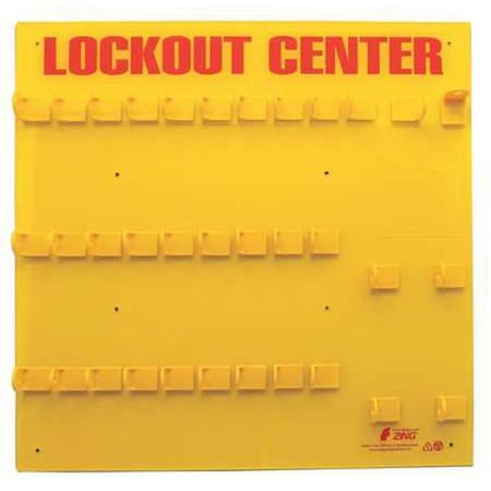 Zing 7116E - Lockout Board,Unfilled,23-1/2 In W