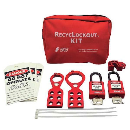 Zing 7119 - Portable Lockout Kit,Filled,Electrical,11