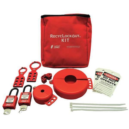 Zing 7120 - Portable Lockout Kit,Electrical/Valve,12
