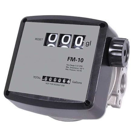 Dayton 12F736 - Flowmeter,Mechanical,32 GPM,3/4 In FNPT