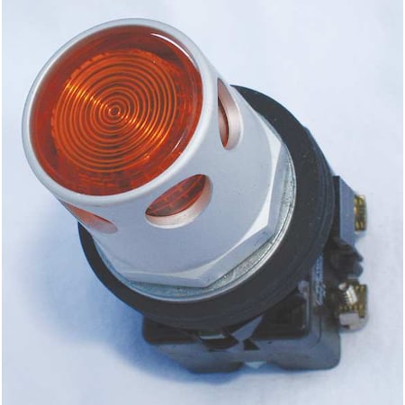 Eaton HT8GDAABF7 - Illuminated Push Button, 30 mm, 1 NO/1 NC, Amber