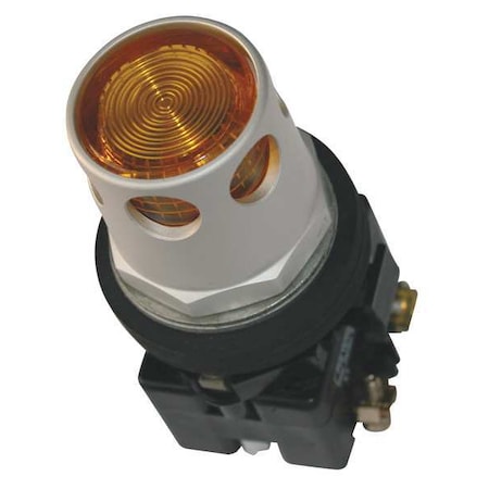 Eaton HT8GDYF1Q1F7 - Illuminated Push Button, 30 mm, 2 NO/2 NC, Yellow