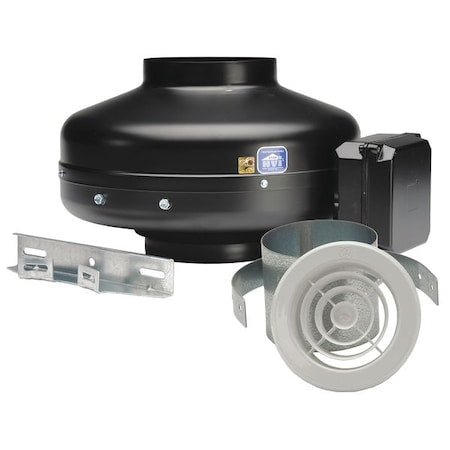 Soler & Palau KIT-PV100X - Inline Centrifugal Duct Fan,4 In. Dia.