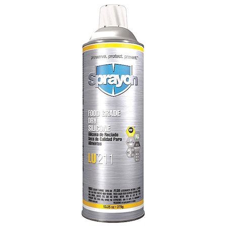 Sprayon S00211000 - Dry Lubricant, General Purpose, H1 Food Grade, 13.25 oz, Aerosol Can