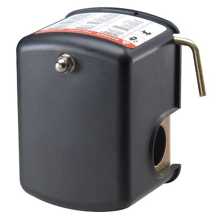 Dayton 12T084 - Pressure Switch, Standard, DPST, 1 Ports, 1/4" FNPT, 10 to 100 psi Range
