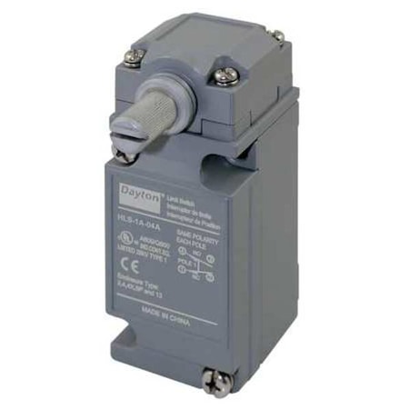 Dayton 12T897 - Heavy Duty Limit Switch, No Lever, Rotary, SPDT, 10 A at 600 V AC, Actuator Location: Side