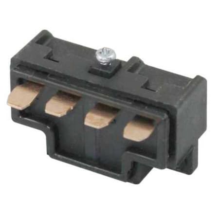 Dayton 12T903 - Contact Block, Black, 1 NO/1 NC, 26 mm