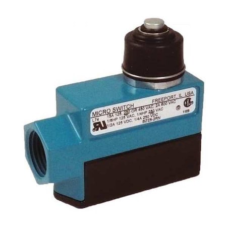 Honeywell BZE6-2RN - Limit Switch, Plunger, 1 NC/1 NO, 15 A at 600 V AC, Actuator Location: Top