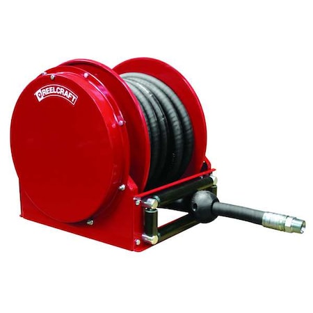 Reelcraft SD14050 OVP - Spring Return Hose Reel, 1 in Hose Diameter, 50 ft Length, 250 psi Max. Pressure, Red